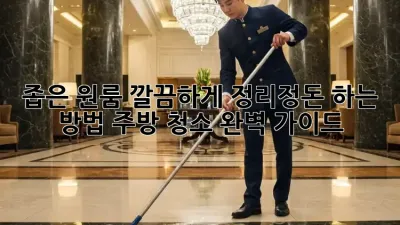 좁은 원룸, 깔끔하게 정리정돈 하는 방법! 주방 청소 완벽 가이드