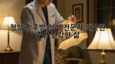 청양군 주방 청소 전문가: 깨끗한 주방, 건강한 삶